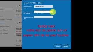 Créer ou supprimer mot de passe Windows 10 [upl. by Irmine]