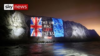 Watch the moment Britain left the European Union [upl. by Evannia]