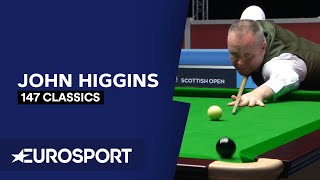 147 Classics John Higgins  Snooker  Eurosport [upl. by Fawne325]