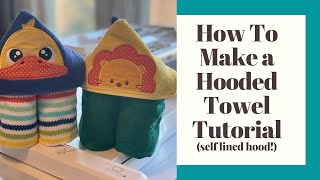 HOW TO MAKE A HOODED TOWEL [upl. by Anoyet]