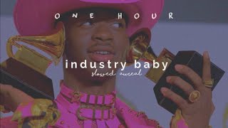 1 hour loop  lil nas x  industry baby slowed  reverb [upl. by Eelytsirk]