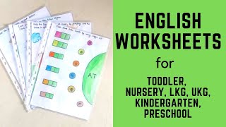 Daily Practice English Worksheets for Toddler Nursery LKG UKG Kindergarten Preschool  1 [upl. by Kohsa]