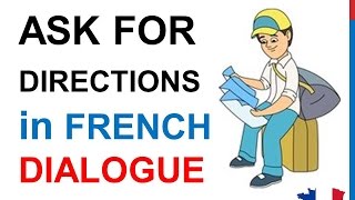 French Lesson 68  Asking for directions  Formal Dialogue Conversation  English subtitles [upl. by Attikram]