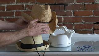 How to Steam and Reshape a Straw Hat [upl. by Bellina]