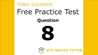 Numeracy skills test practice questions Test 1 – Q1 QTS Maths Tutor [upl. by Drusie773]