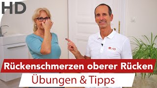 Rückenschmerzen im oberen Rücken Übungen  Rückenübungen bei Schmerzen im oberen Rücken [upl. by Anhaj]