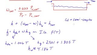 Numerically Calculating Psychrometric Properties from Dry Bulb and Wet Bub Temp Part 1 [upl. by Lange219]