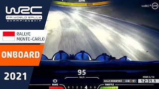 WRC  Rallye MonteCarlo 2021 ONBOARD Rovanperä SS4 [upl. by Campbell196]