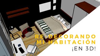 Redecorando mi habitación en 3D  DecoPB [upl. by Leelah721]