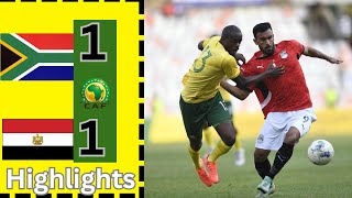 Bafana Bafana vs Egypt ‣ ALL GOALS amp HIGHLIGHTS Chan [upl. by Bruyn]