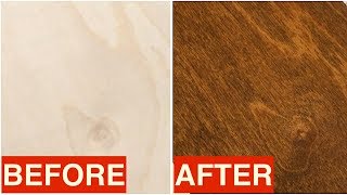 Staining Birch Plywood  Quick Tip [upl. by Derry]