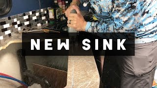 Replacing our RV kitchen sink  RV Reno [upl. by Scottie]