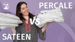 Percale vs Sateen Sheets  Whats the Difference [upl. by Nickie]