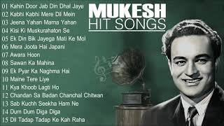 The Melodious  Mukesh Hit Song  Old Bollywood Hits  Mukesh Special  JUKEBOX [upl. by Okiram]