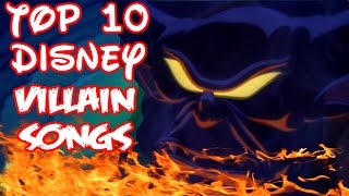 Top 10 Disney Villain Songs Collab w SpaceTree88 [upl. by Lewak]