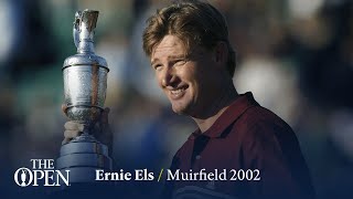 Ernie Els wins at Muirfield  The Open Official Film 2002 [upl. by Oibirot836]