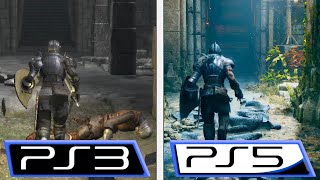 Demons Souls Remake  PS5 VS PS3  Gameplay Reveal Comparison [upl. by Homovec]