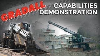 Gradall Hydraulic Excavators  Capabilities Demonstration [upl. by Eade534]