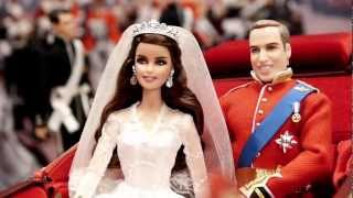 William and Catherine Royal Wedding Dolls Behind the Scenes [upl. by Edrock]