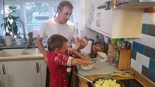 apple crumble with Julien picamil and son [upl. by Llerahs788]