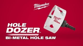 Milwaukee® HoleDozer™ BiMetal Hole Saw [upl. by Neehcas]