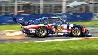 Porsche 935 Kremer K3 Group 5 at Monza Circuit Flames Turbo Sound amp OnBoard [upl. by Jasmin]