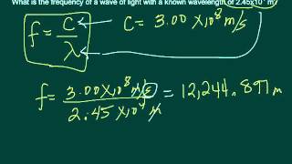 Calculating frequency of a wave [upl. by Ylicis]