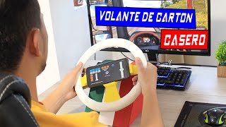 Como hacer un VOLANTE DE CARTÓN CASERO para CELULAR Y PC Euro Truck Simulator [upl. by Alena65]