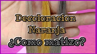 Decoloración Naranja como matizar  Lilyymakeuup [upl. by Thill]