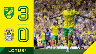 HIGHLIGHTS  Norwich City 30 Coventry City [upl. by Nylimaj]