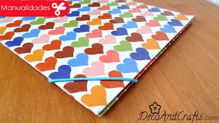 Folder  Carpeta decorada para uso diario  DIY  DecoAndCrafts [upl. by Igor]