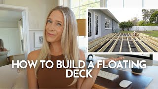 How to Build a Floating Deck  DESIGN [upl. by Staci]