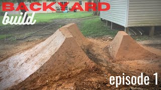 KJ Romeros backyard BMX Track  trails pump track build  Episode 1 [upl. by Uhayile]