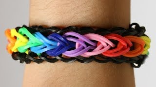 Rainbow Loom Nederlands  Raindrops Bracelet  Loom bands rainbow loom tutorial how to [upl. by Biddy250]