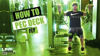 How To Do A Pec Deck Fly  Exercise Demonstration Video and Guide [upl. by Nerdna]