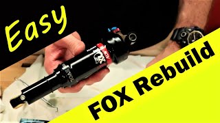 How to Rebuild Fox Shox MTB Shock Trail Breaker [upl. by Pooi817]