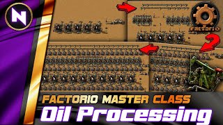 OIL REFINING amp PROCESSING from Early Mid to Late game  Factorio 018 TutorialGuideHowto [upl. by Redmond916]