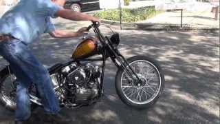 Hunting Harleys 1946 Knuckle bobber quotThe Sledquot [upl. by Sllew]