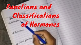 Hormones functions and classification of hormones basics [upl. by Eiramllij]