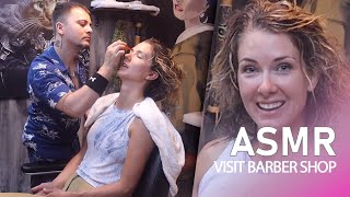 ASMR Female Massage  You Will Sleep During This Treatment In Barber Shop [upl. by Dalohcin]