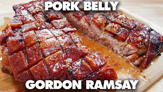 How To Make Gordon Ramsay SlowRoasted Pork Belly Recipe [upl. by Missak]