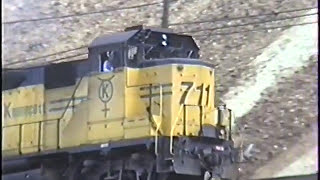 Bingham Canyon Mine KCC railroad Utah 1995 [upl. by Lothaire]