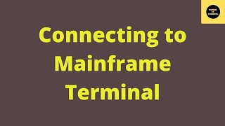 How to Connect to Mainframe Terminal 3270 [upl. by Asim]