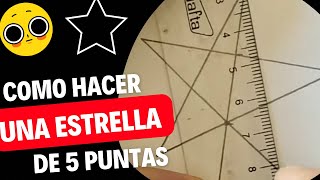 COMO HACER una ESTRELLA de 5 puntas ⭐️ HOW to MAKE a 5 POINT STAR ⭐️ [upl. by Alyaj]