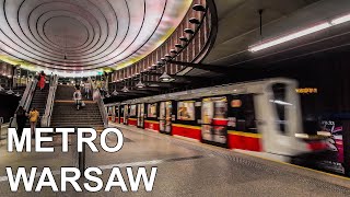 🇵🇱 Warsaw Metro  All The Lines M1 amp M2 4K 2020 [upl. by Auot]