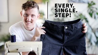 How to Sew Mens Pants [upl. by Nnywg]