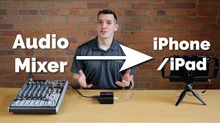 Send Audio Directly From a Mixer to an iPhone or iPad Updated Video in Description [upl. by Radburn738]