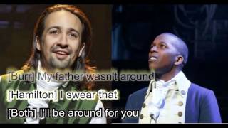 Dear Theodosia Karaoke with Lyrics from Hamilton [upl. by Ahsen]