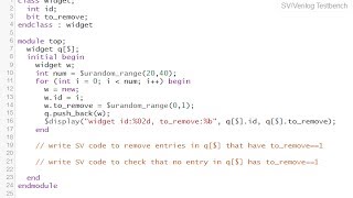 SystemVerilog Interview Question 2  Queues [upl. by Eimmij748]