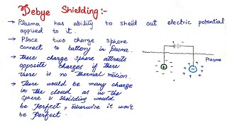 Debye Shielding lecture no3 [upl. by Suzetta]